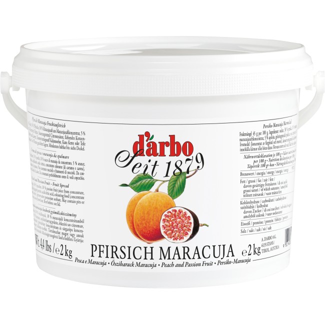 Darbo Natural Peach and Passion Fruit Jam 2kg